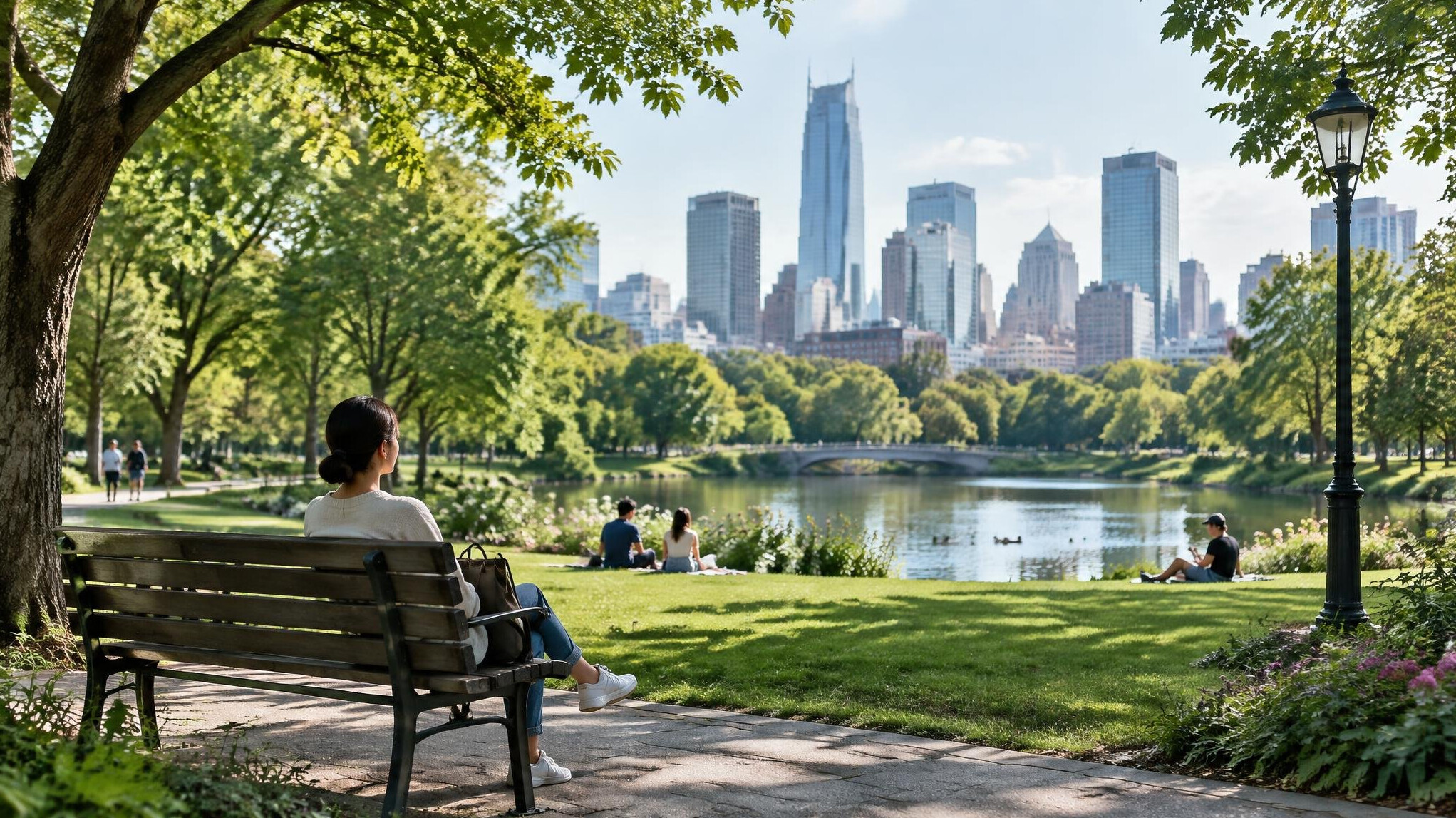 serene urban park
