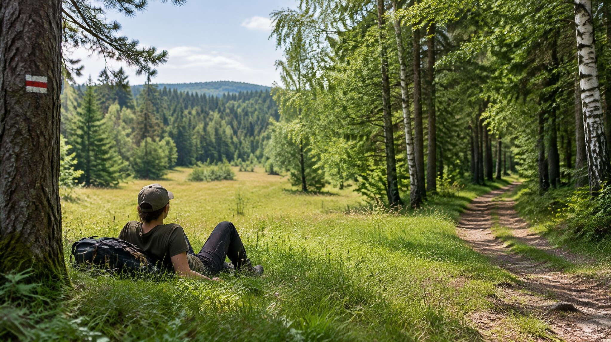 forest clearing in poland