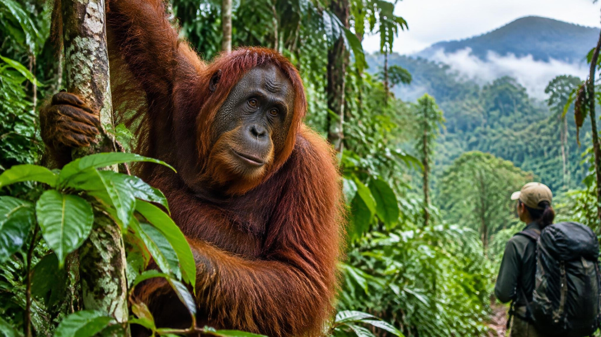 borneo jungle orangutan