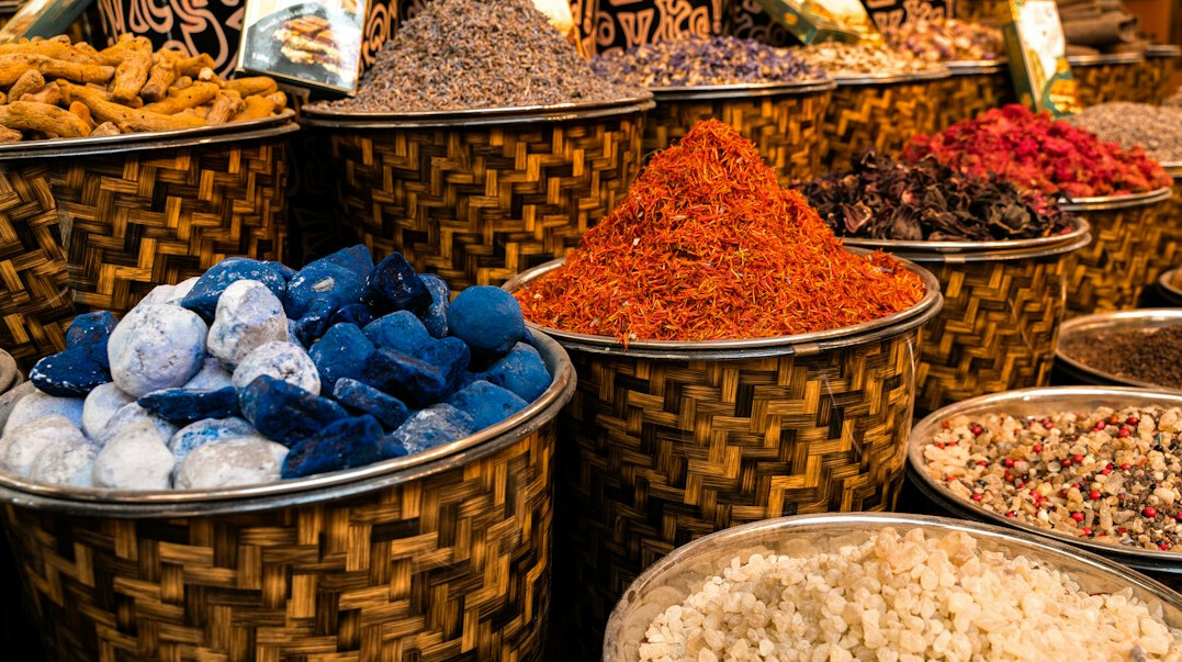 middle eastern bazaar spices